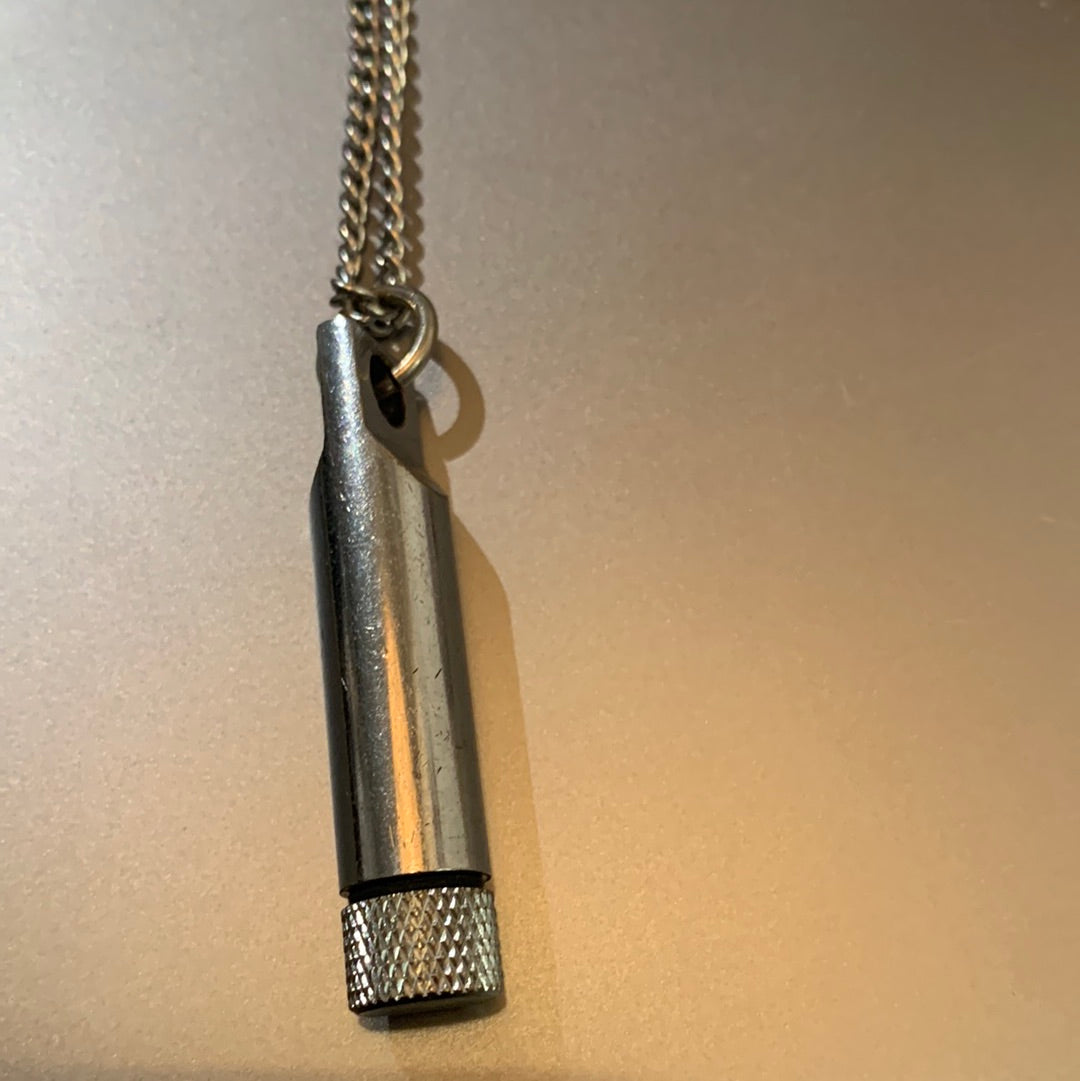 Silver chain secret pendant