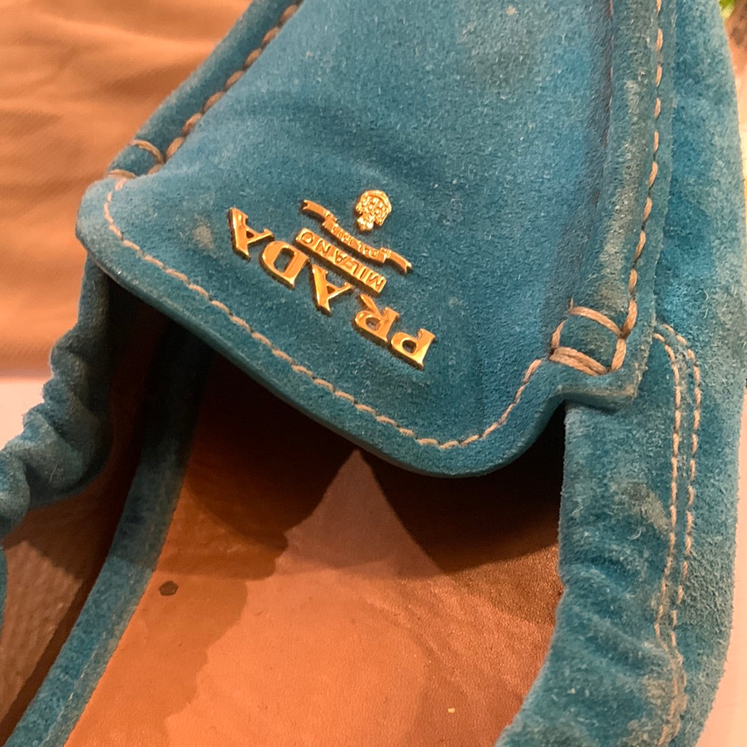 Prada driver suede shoes