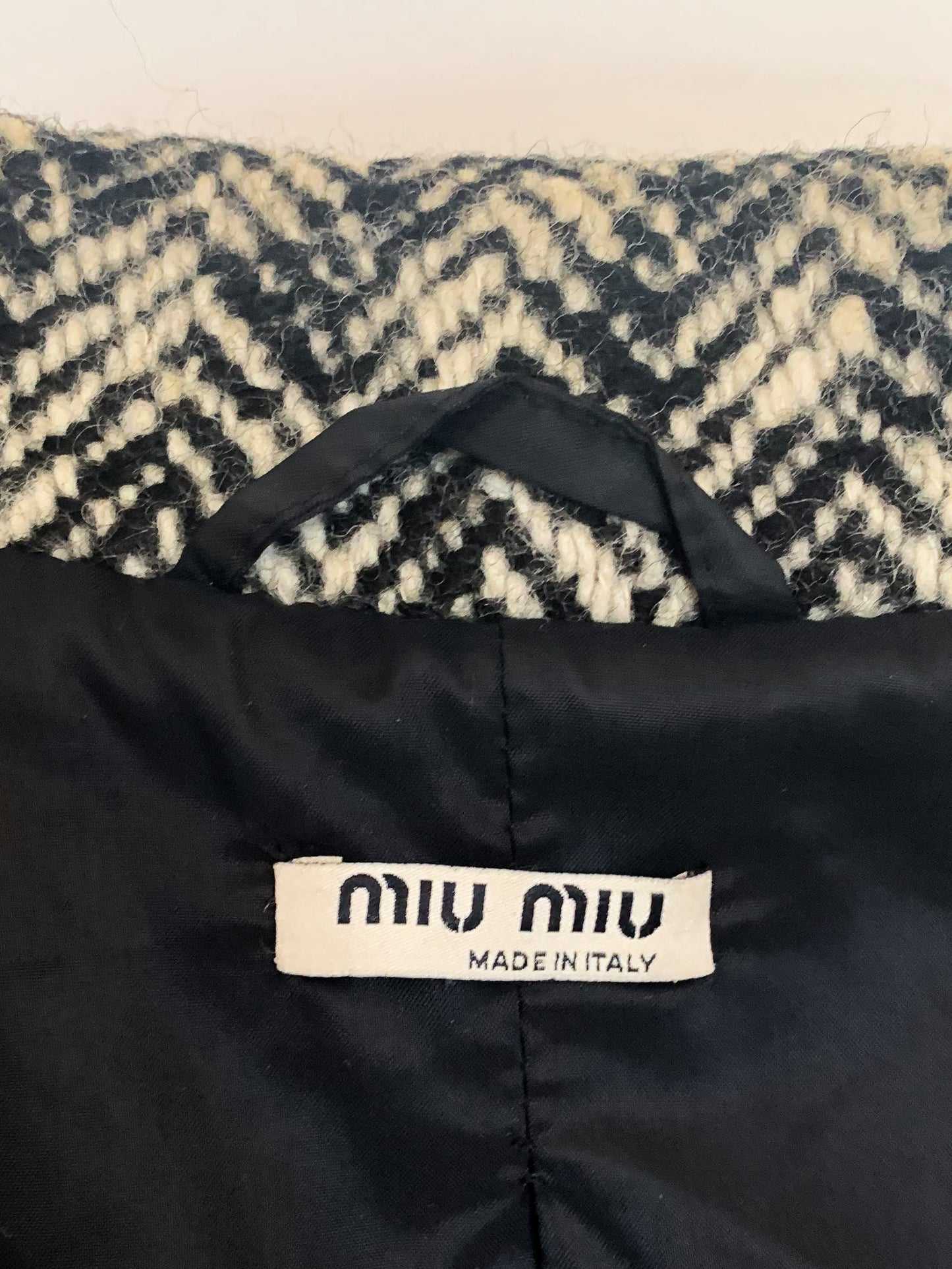Miu Miu herringbone coat