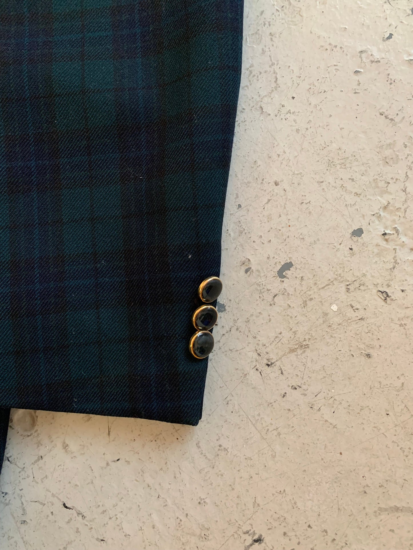 Vintage black watch jacket A. Golde & Son