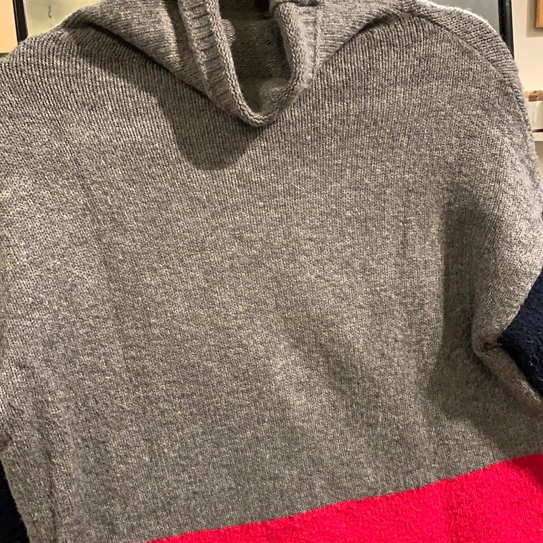 Grey/navy/hot pink C&C California turtle neck