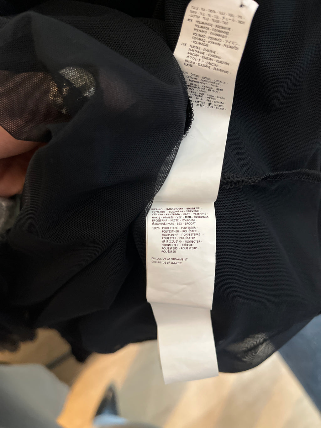 Intimissimi Black Sheer Cami, S