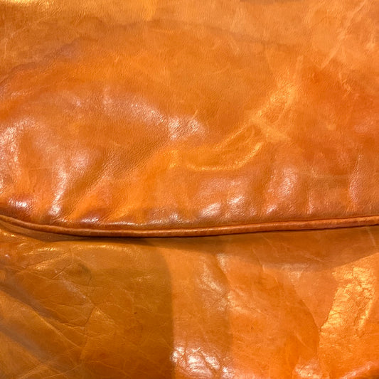 Sac bandoulière cuir orange M0851