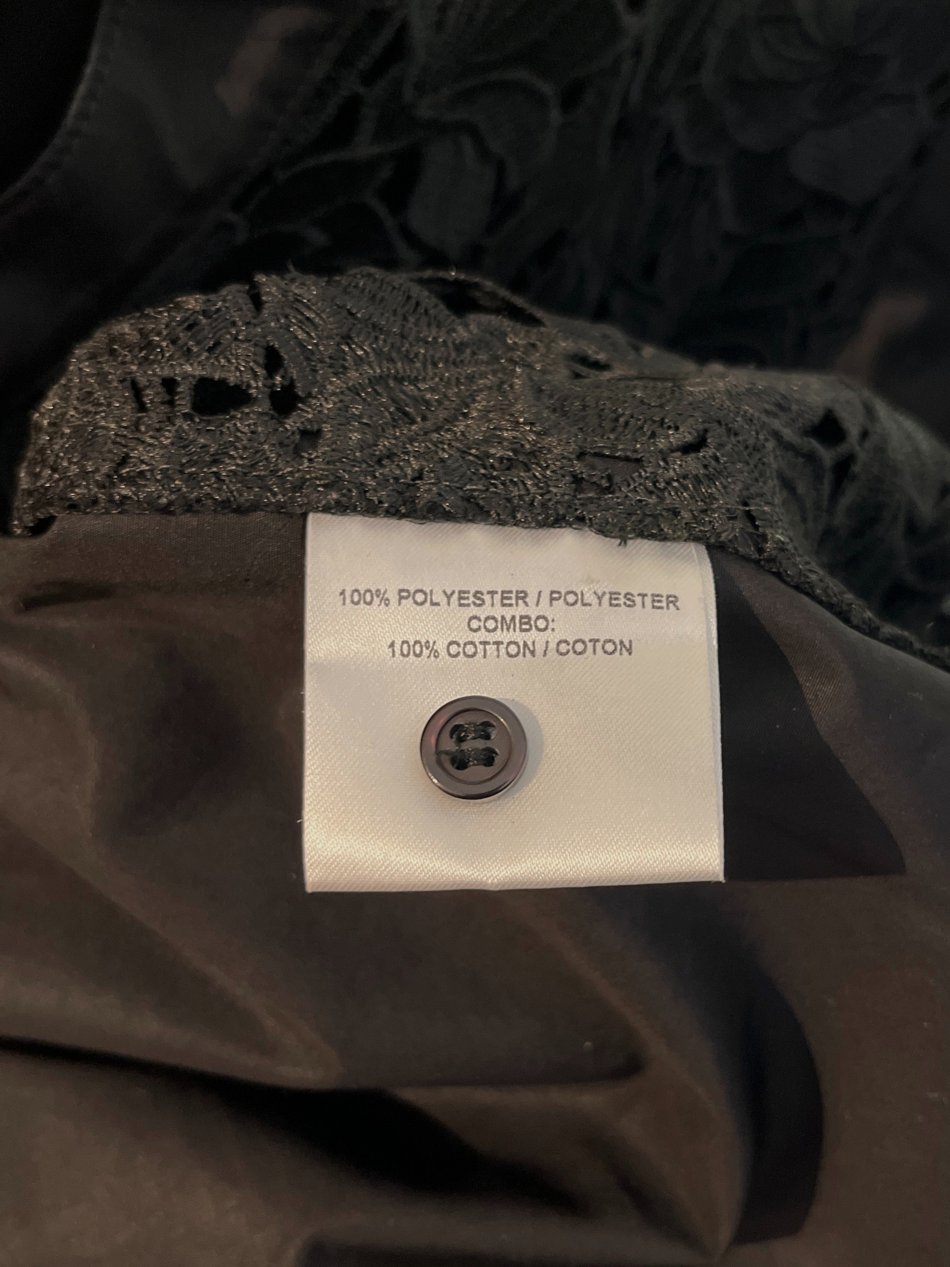 Long black lace shirt by Judith &amp; Charles