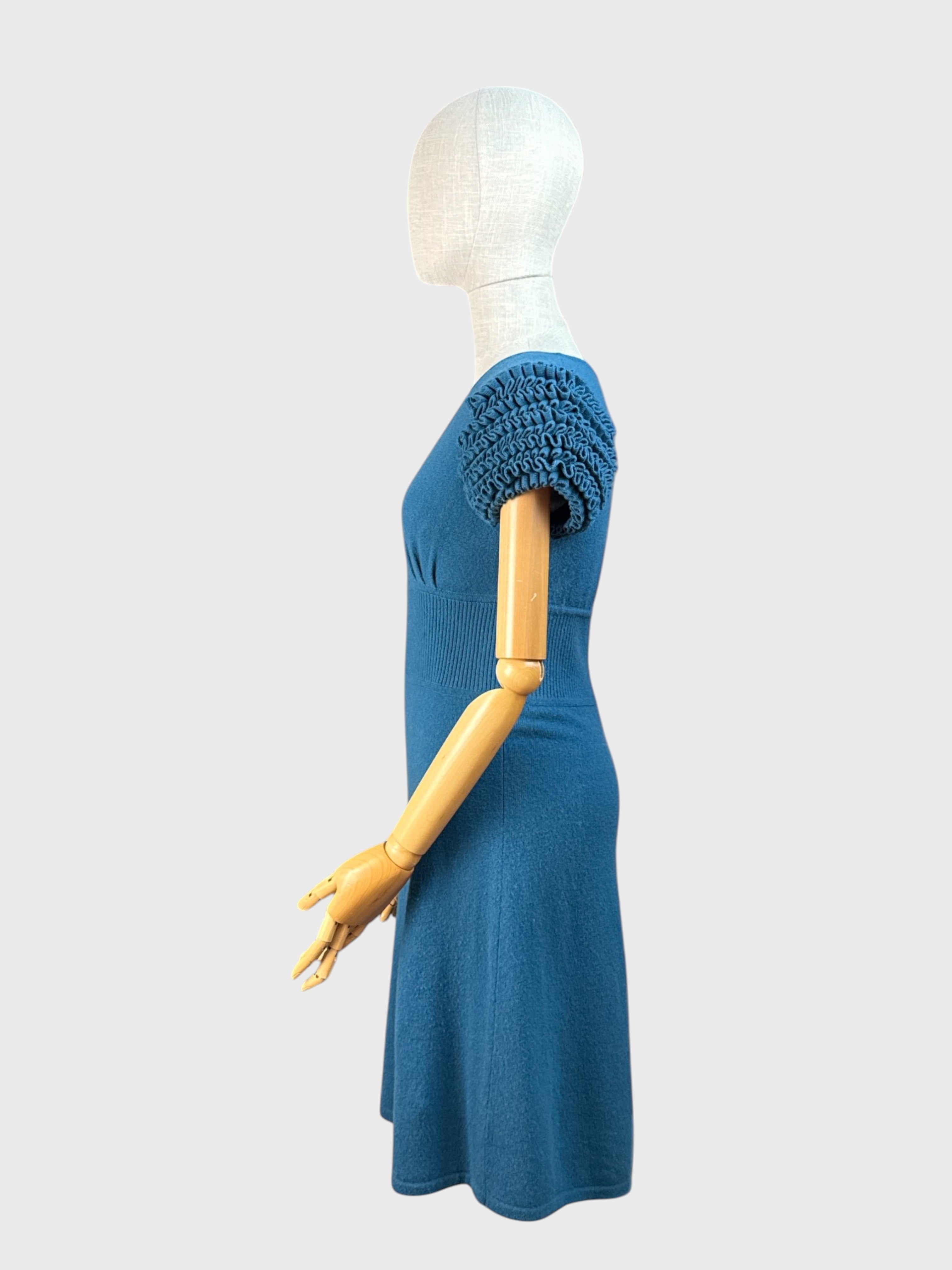 100% cashmere dress Turquoise Catherine Malandrino, M