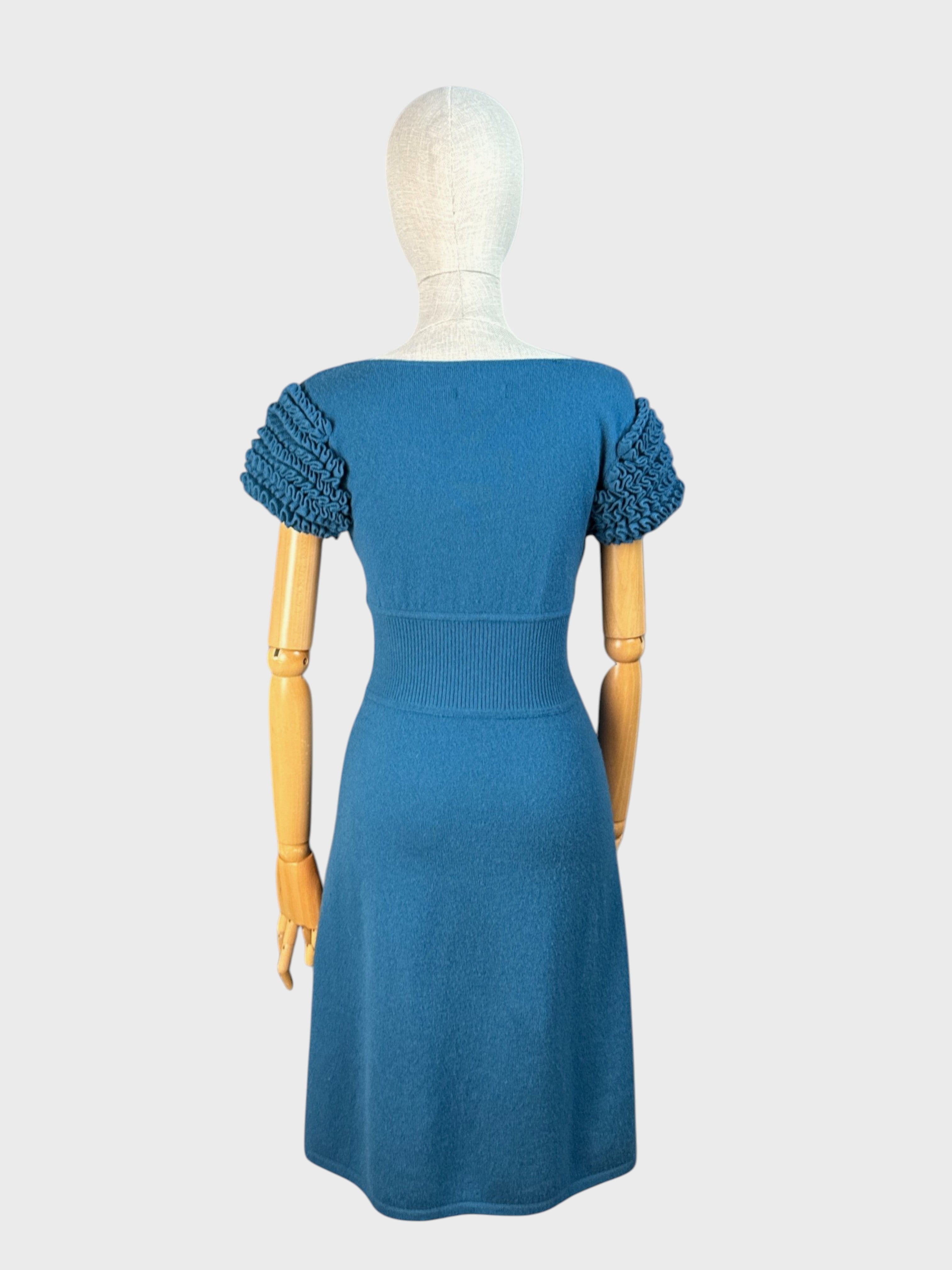 100% cashmere dress Turquoise Catherine Malandrino, M