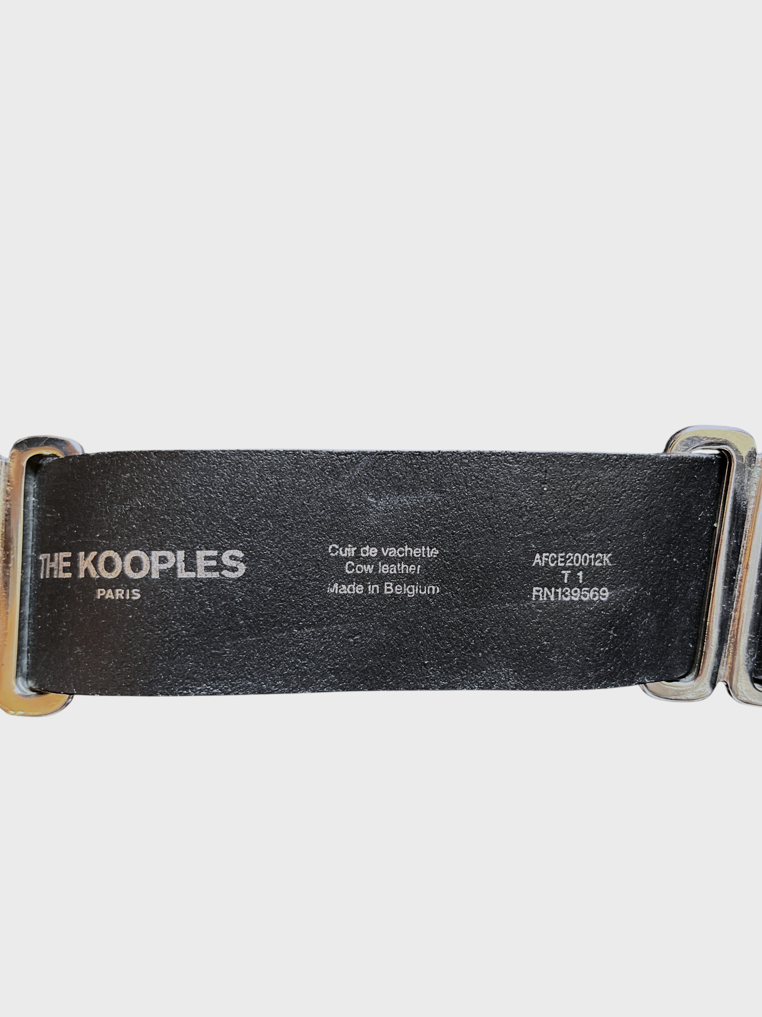 The Kooples Black Chain Belt