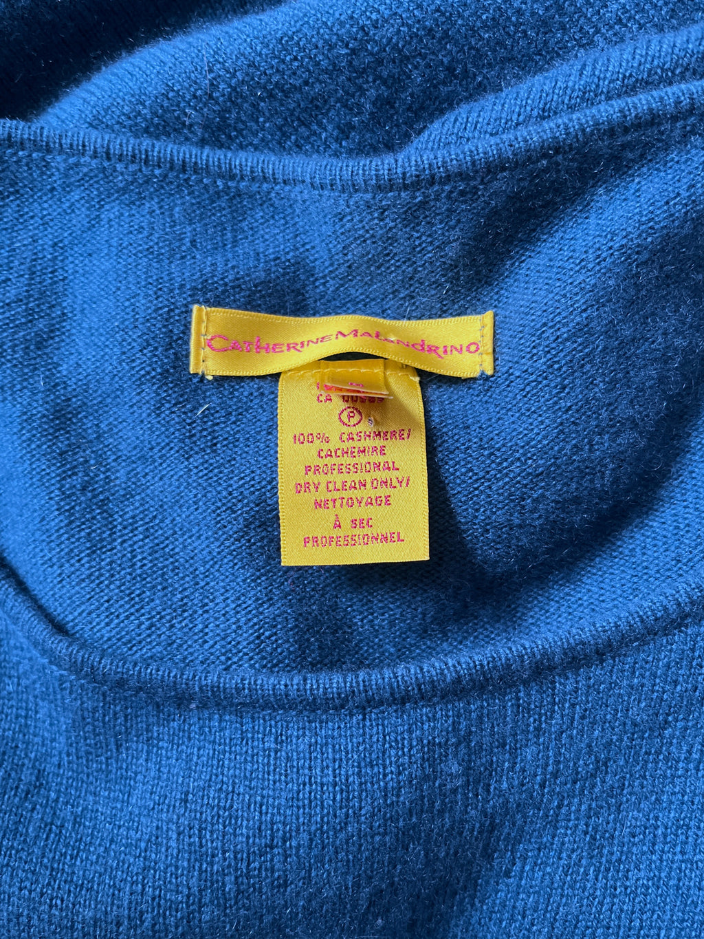 100% cashmere dress Turquoise Catherine Malandrino, M