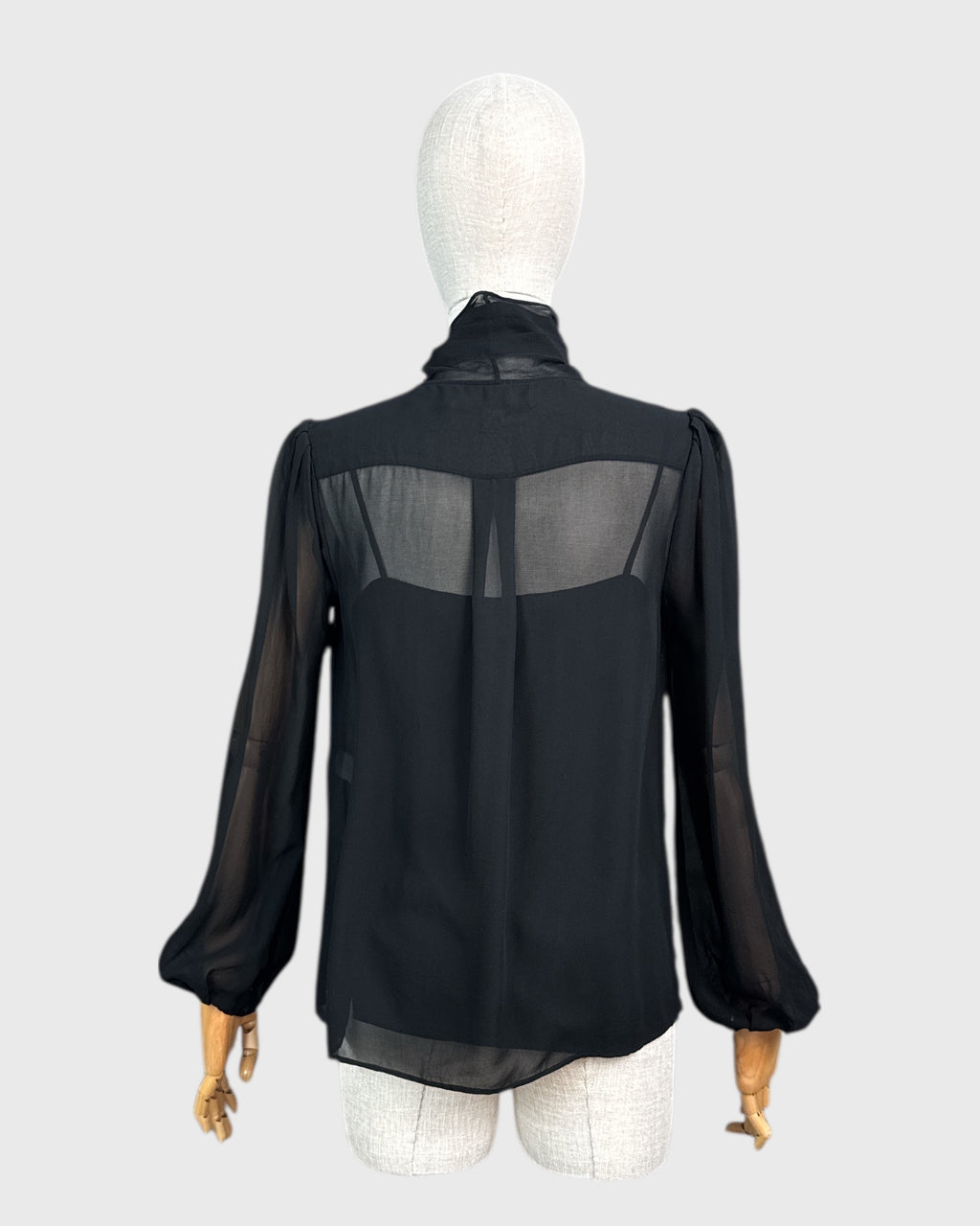Diane von Furstenberg 100% Silk Blouse, Black, Size 6