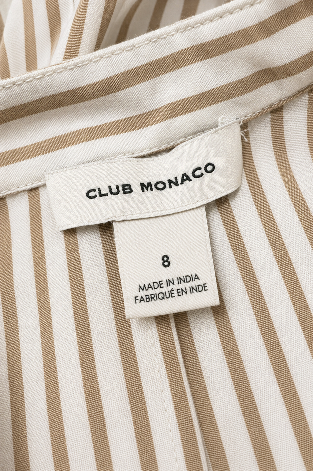 Striped jumpsuit, Club Monaco