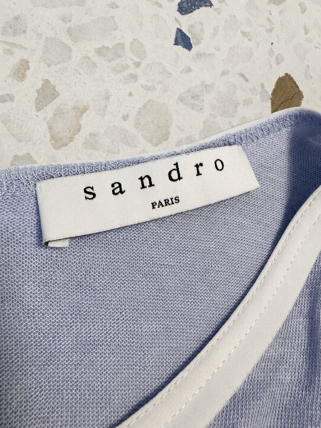 T-shirt Sandro Paris bleu ciel, 2