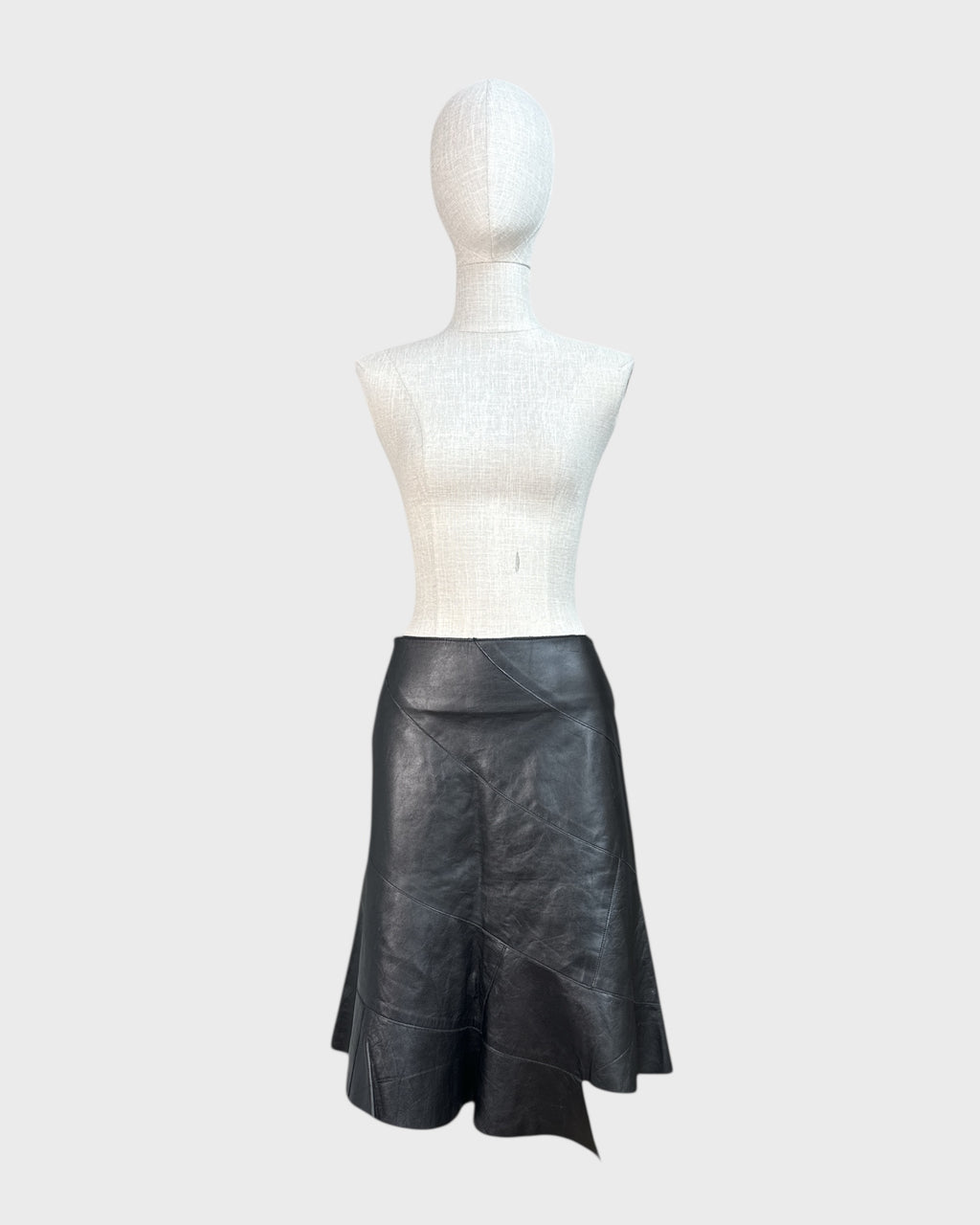Mackage Black Leather Skirt, 2