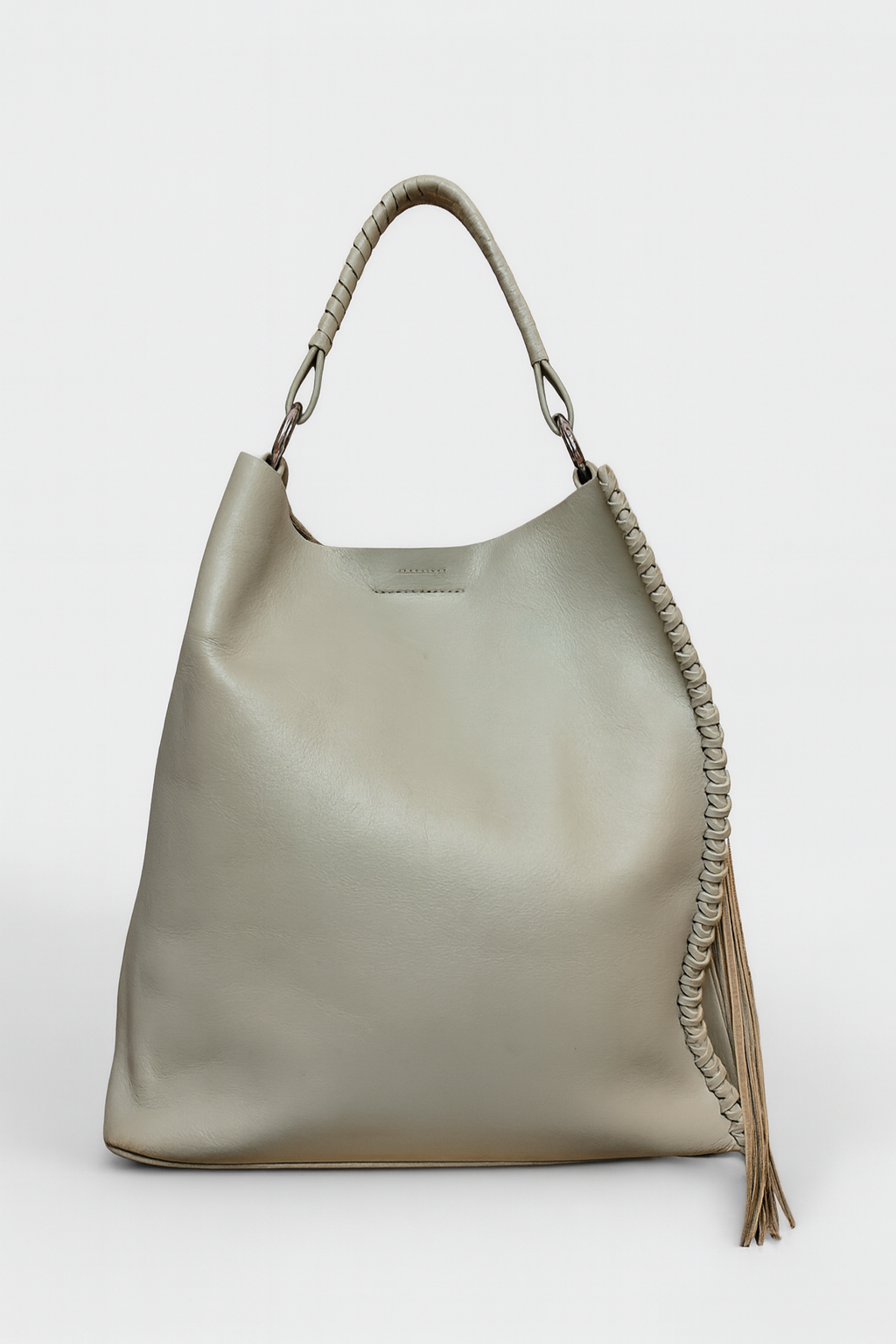 Grey All Saints Leather Bag