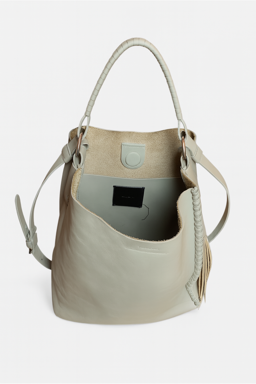 Grey All Saints Leather Bag