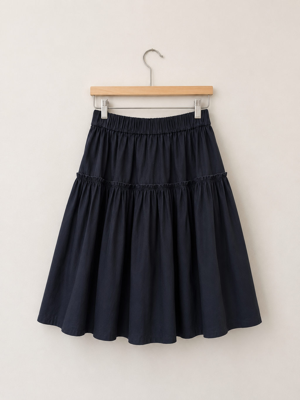 Navy skirt, Eliza Faulkner