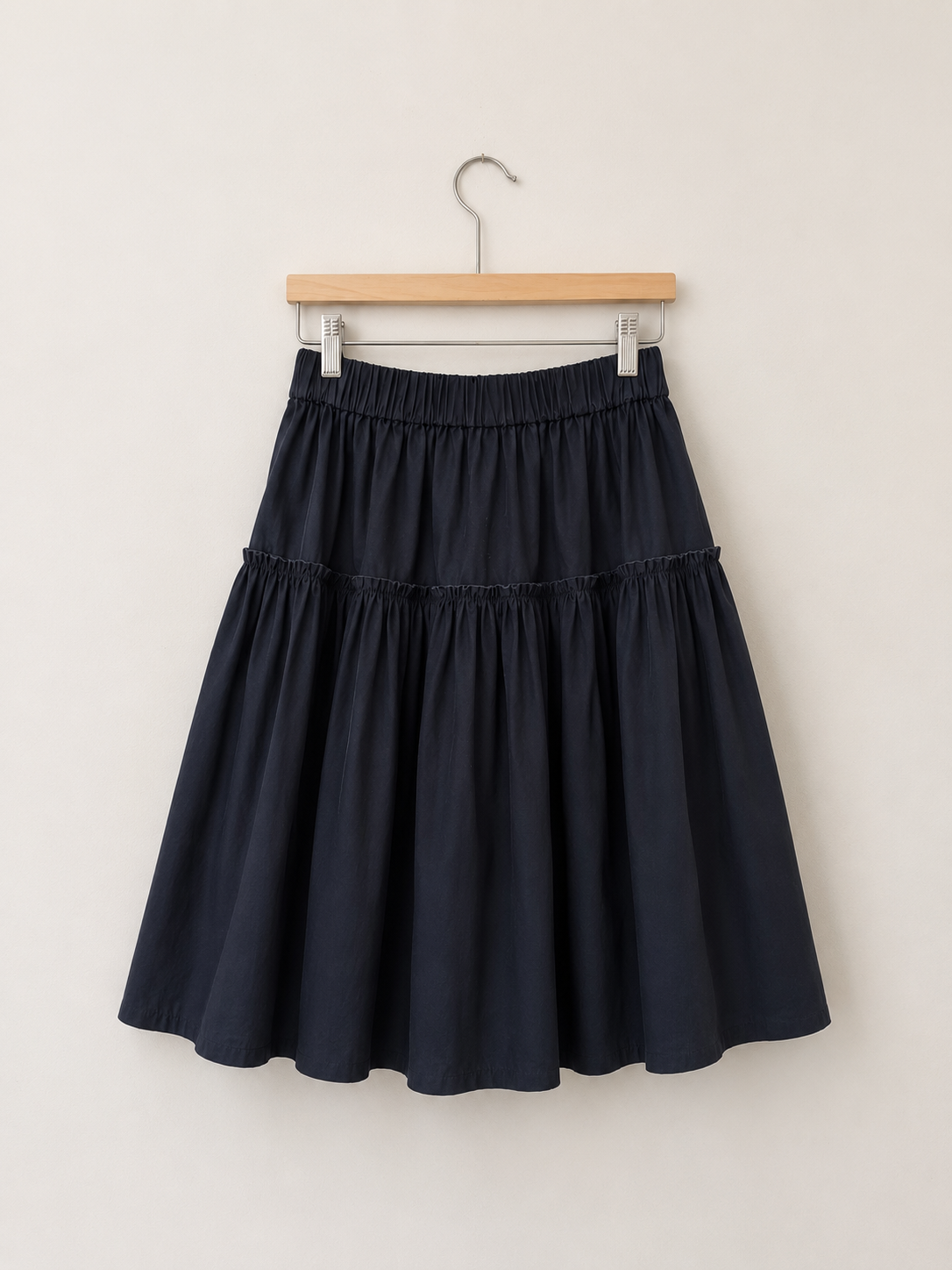 Navy skirt, Eliza Faulkner