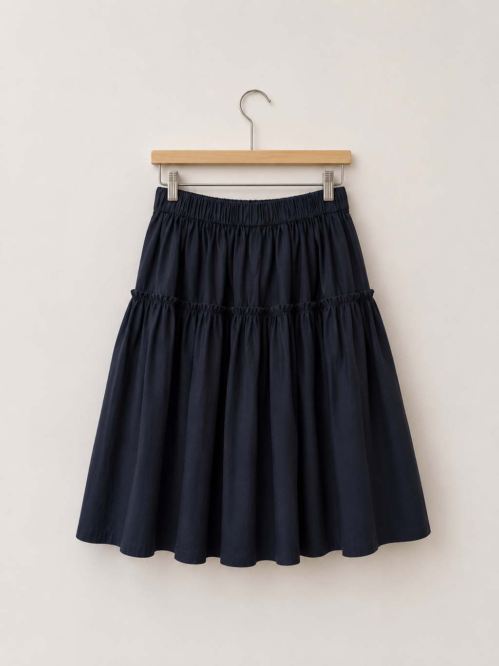 Navy skirt, Eliza Faulkner