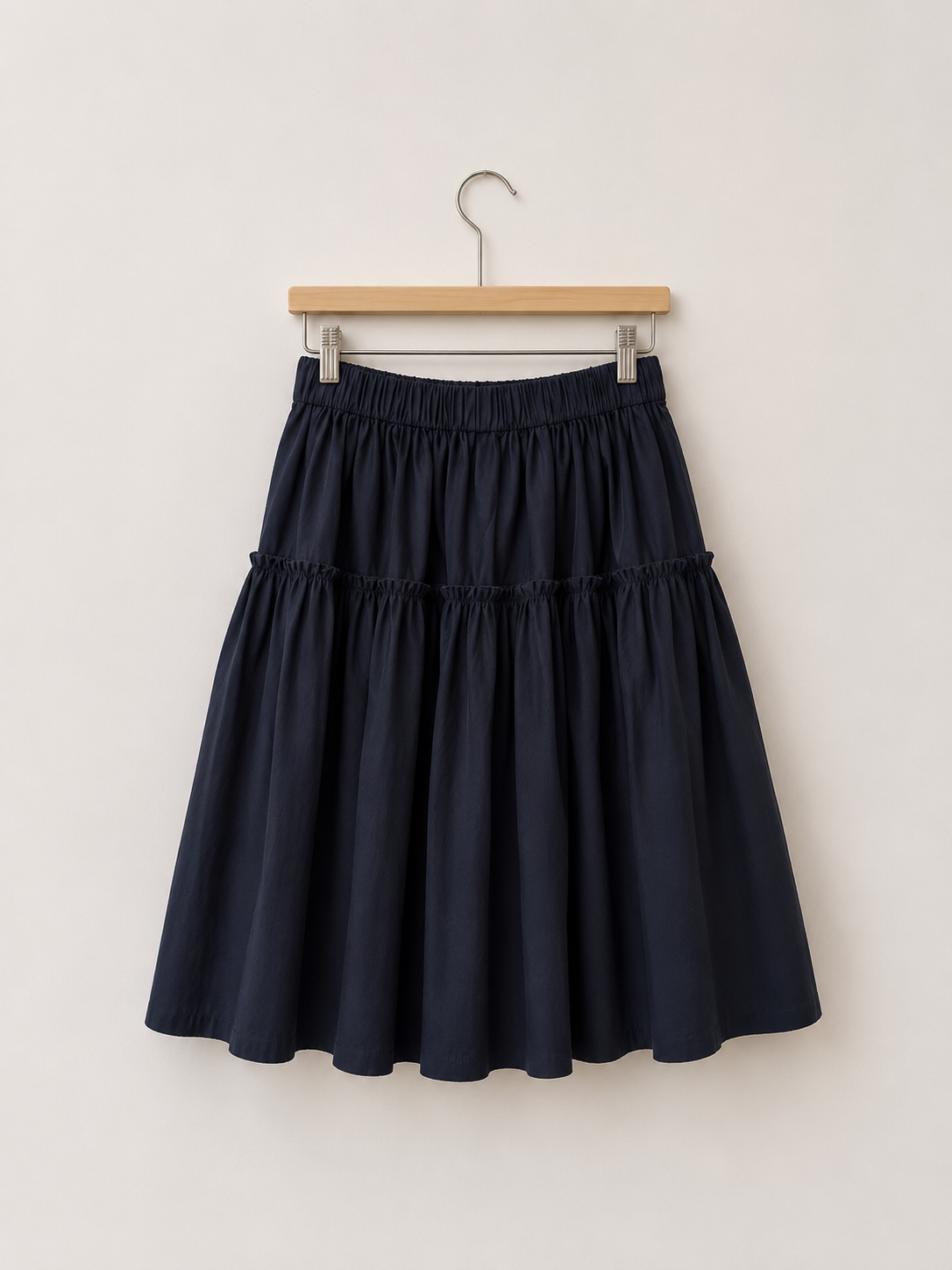 Navy skirt, Eliza Faulkner