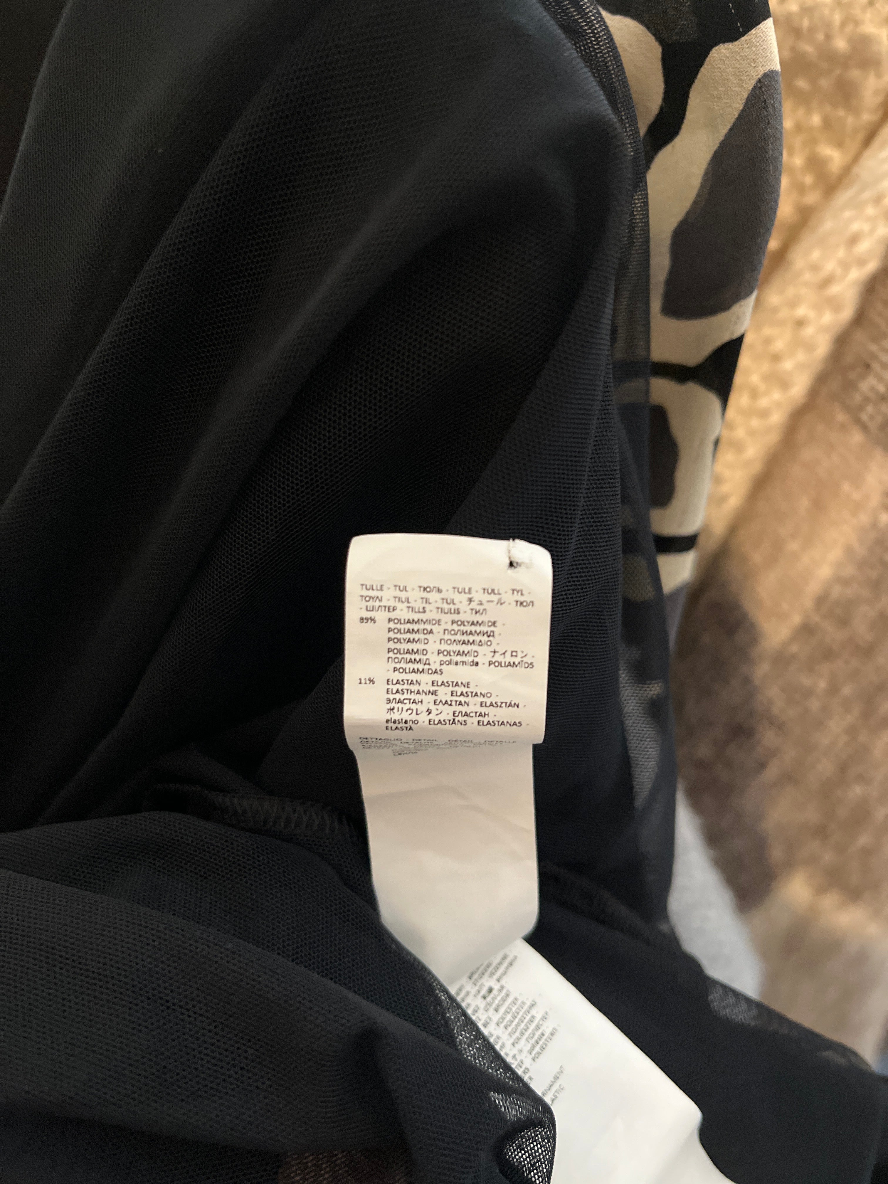 Intimissimi Black Sheer Cami, S