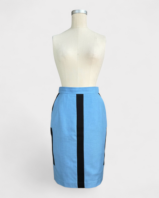 Malene Birger blue and black skirt