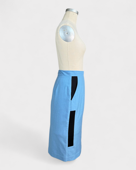 Malene Birger blue and black skirt
