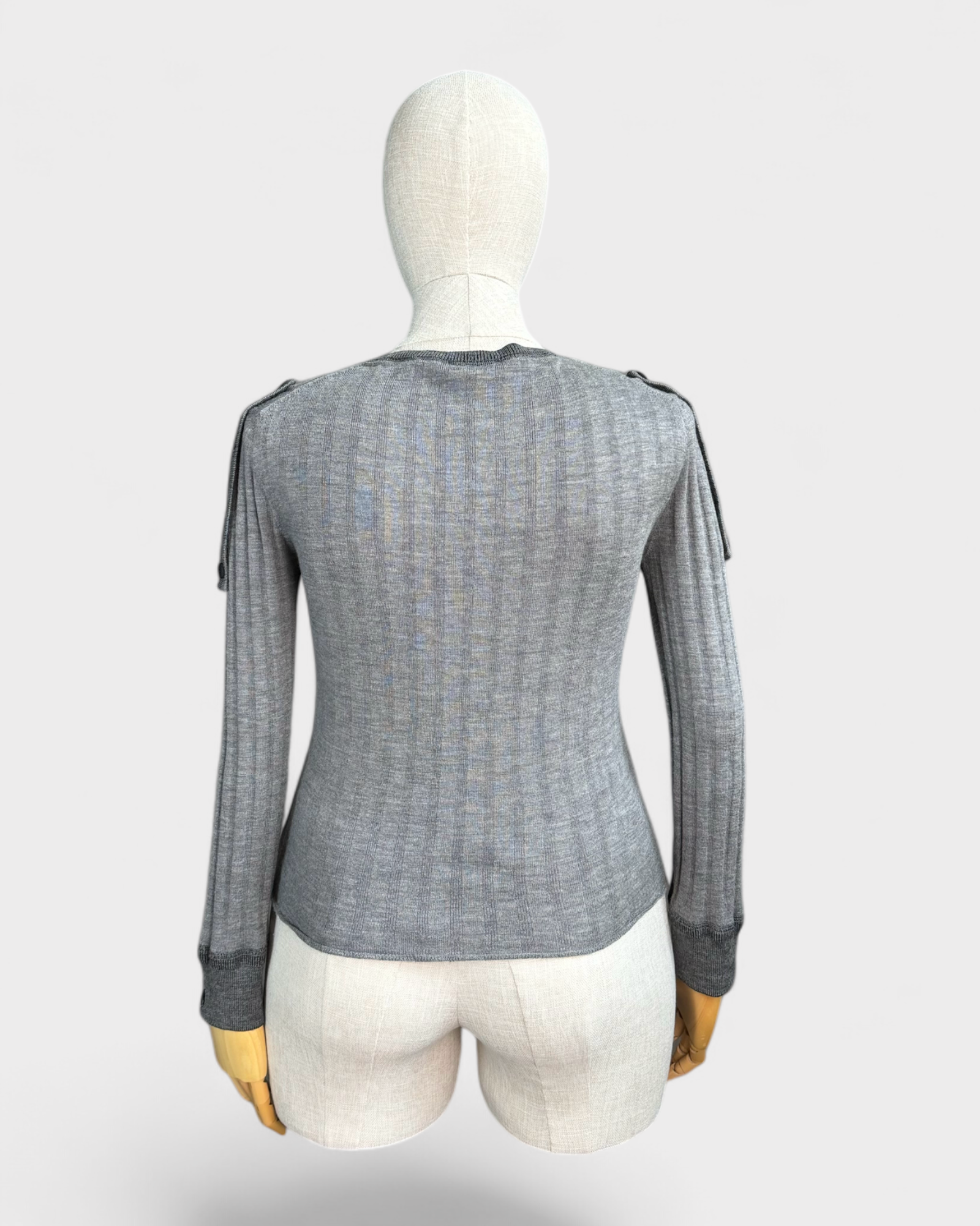 Chloé 100% wool gray sweater, M