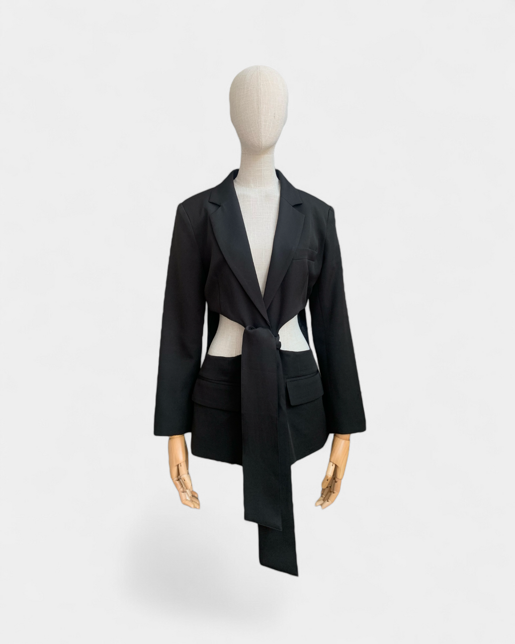 Black Lioness openwork jacket, S