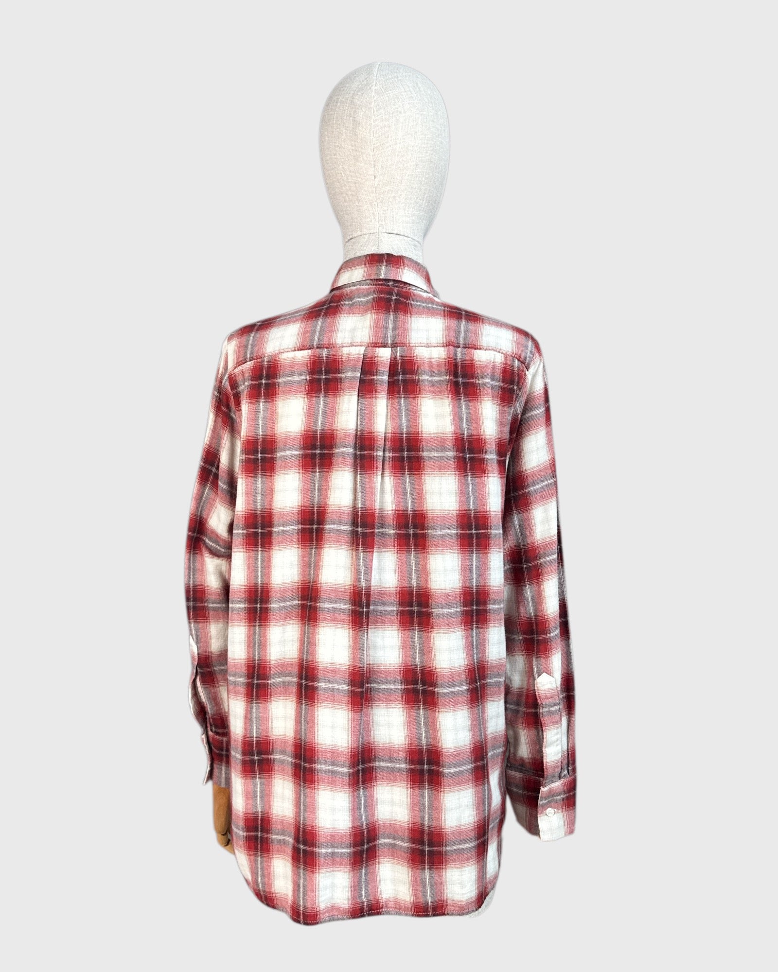 Maje Red and White Checkered Shirt, 1
