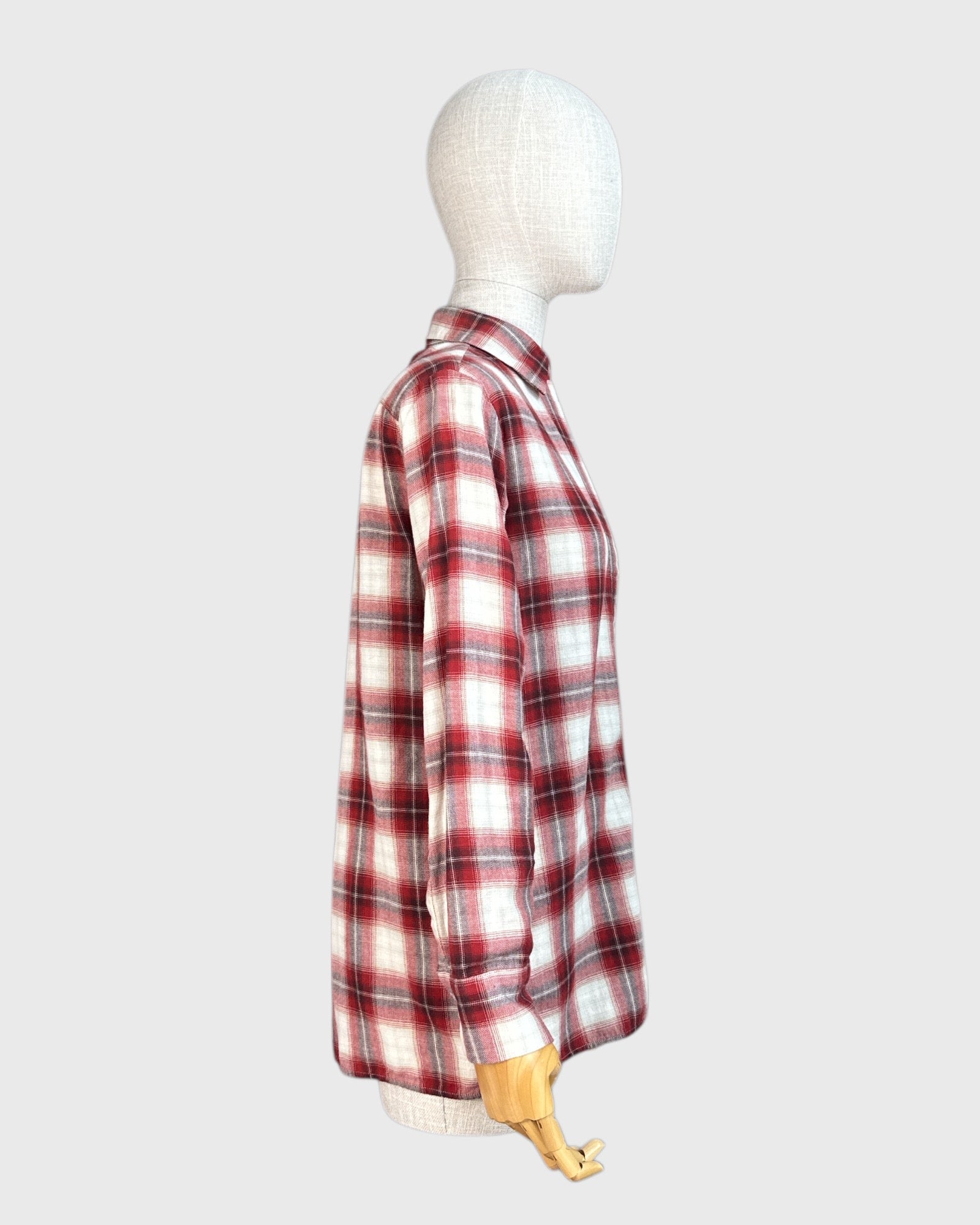 Maje Red and White Checkered Shirt, 1