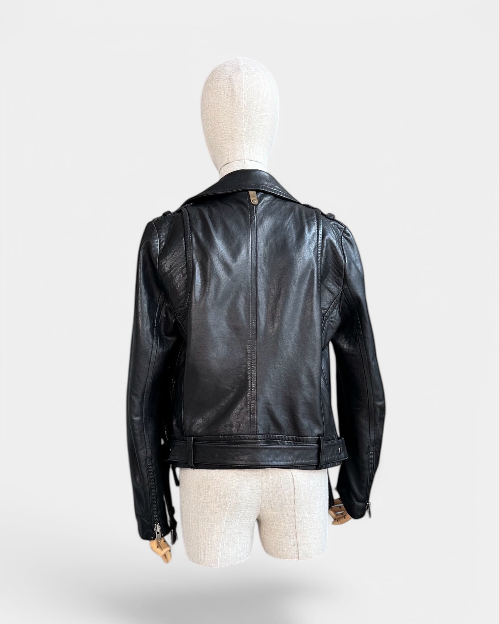 Mackage Black Leather Jacket, S