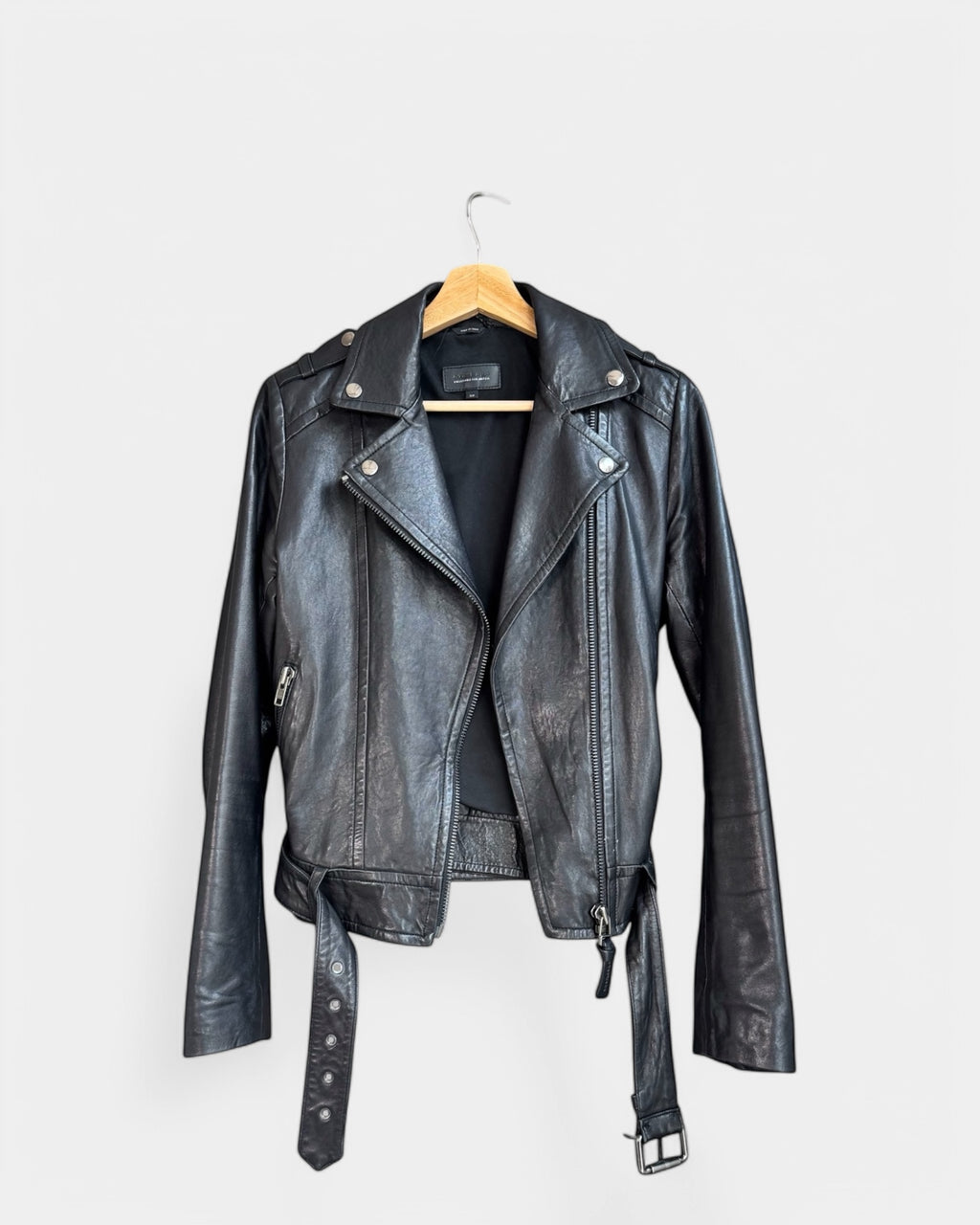 Mackage Black Leather Jacket, S