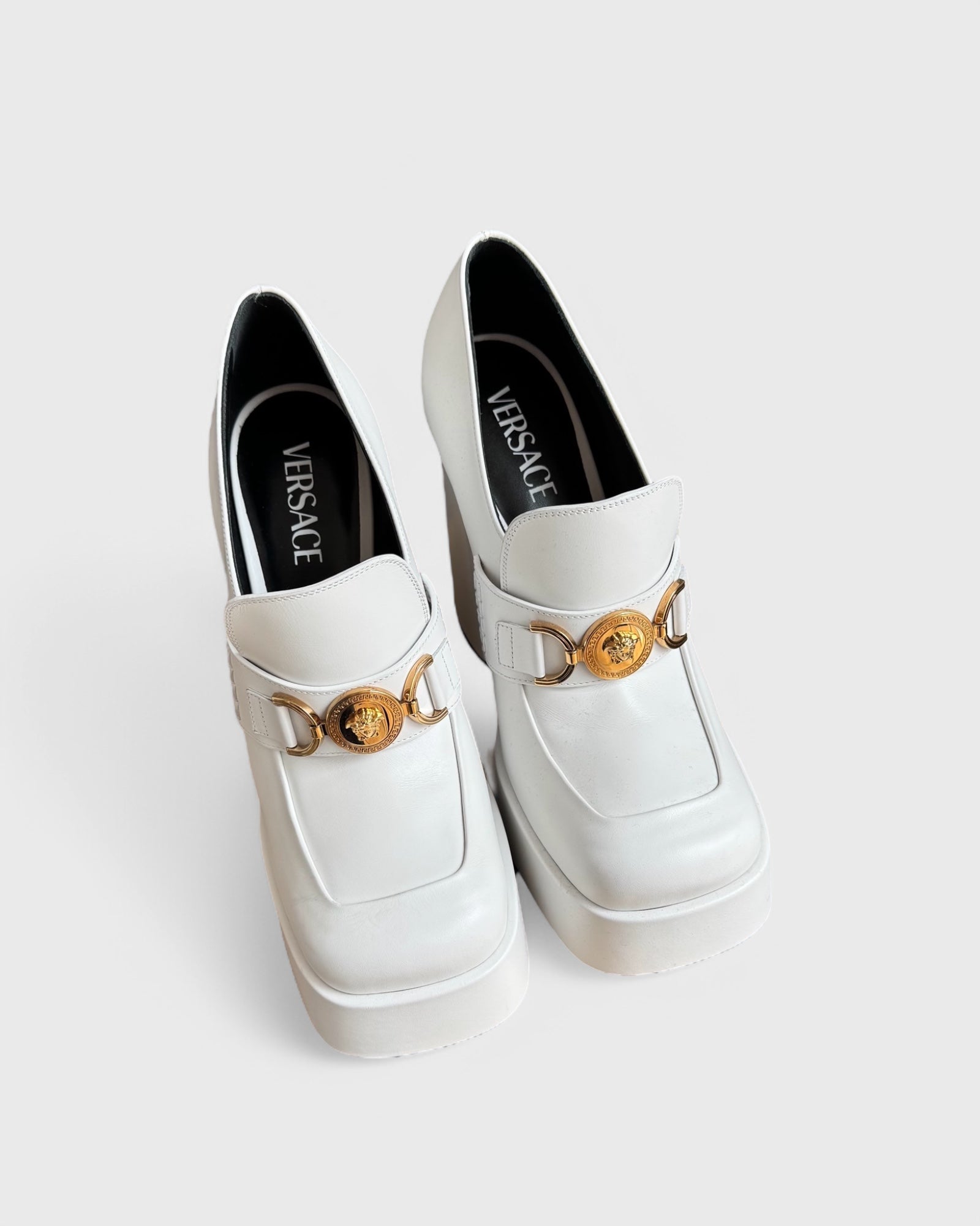 Versace platform loafers, 39.5