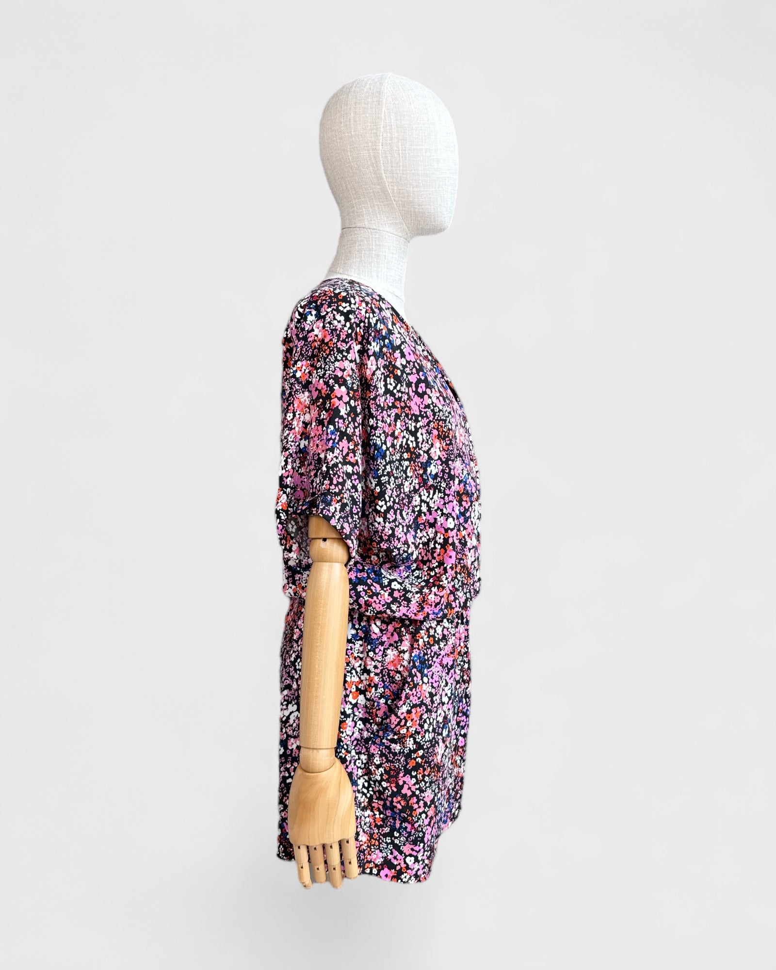 Maje Multi flower playsuit, 38