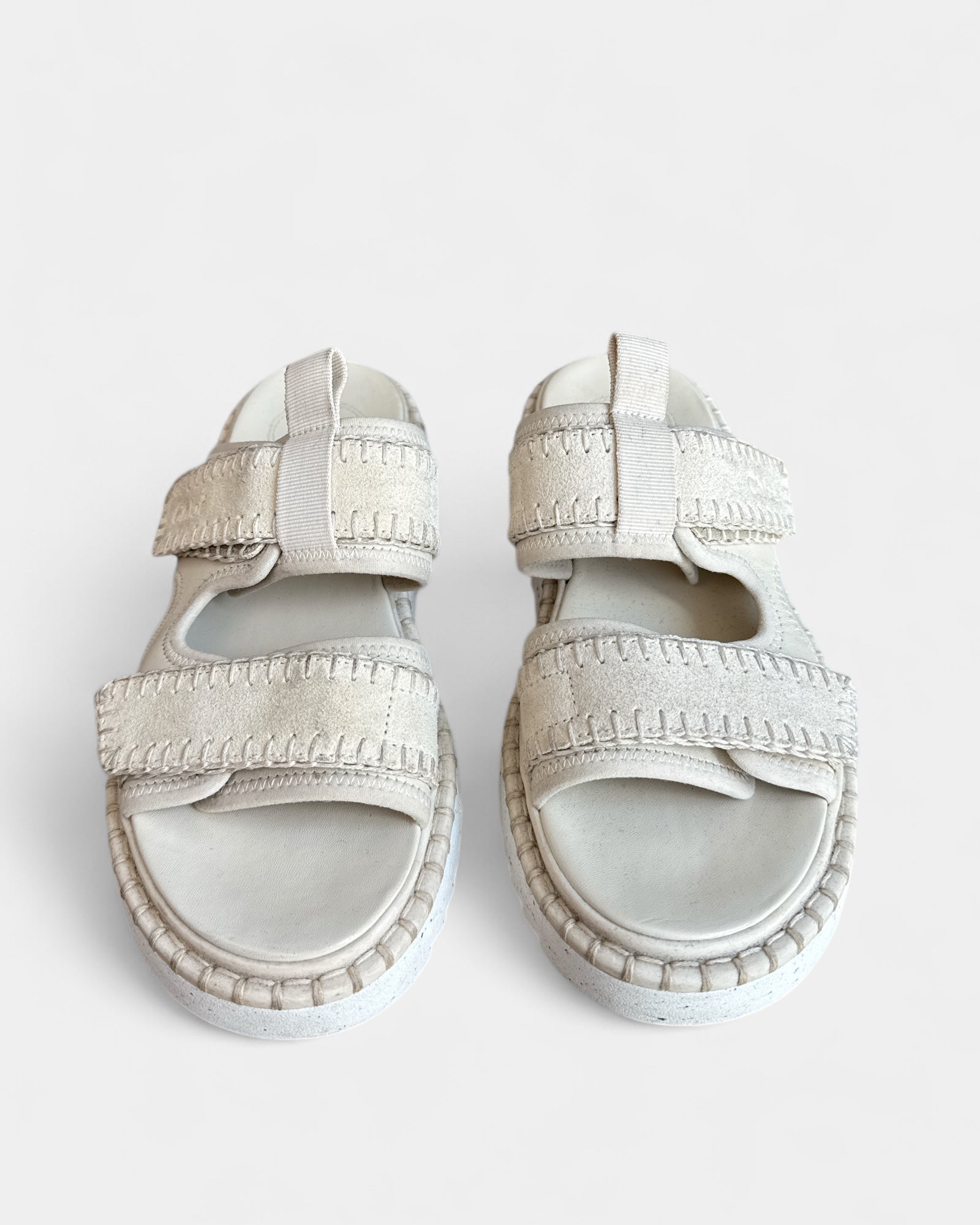 Chloé Lilli Beige leather sandals, 38