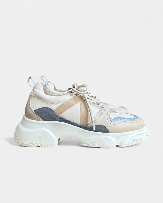 Beige/blue Canal St Martin sneakers, 38