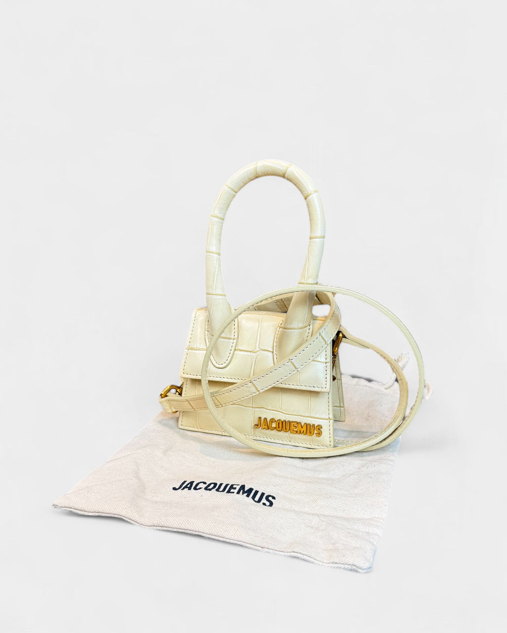 Jacquemus Cream White Mini Handbag