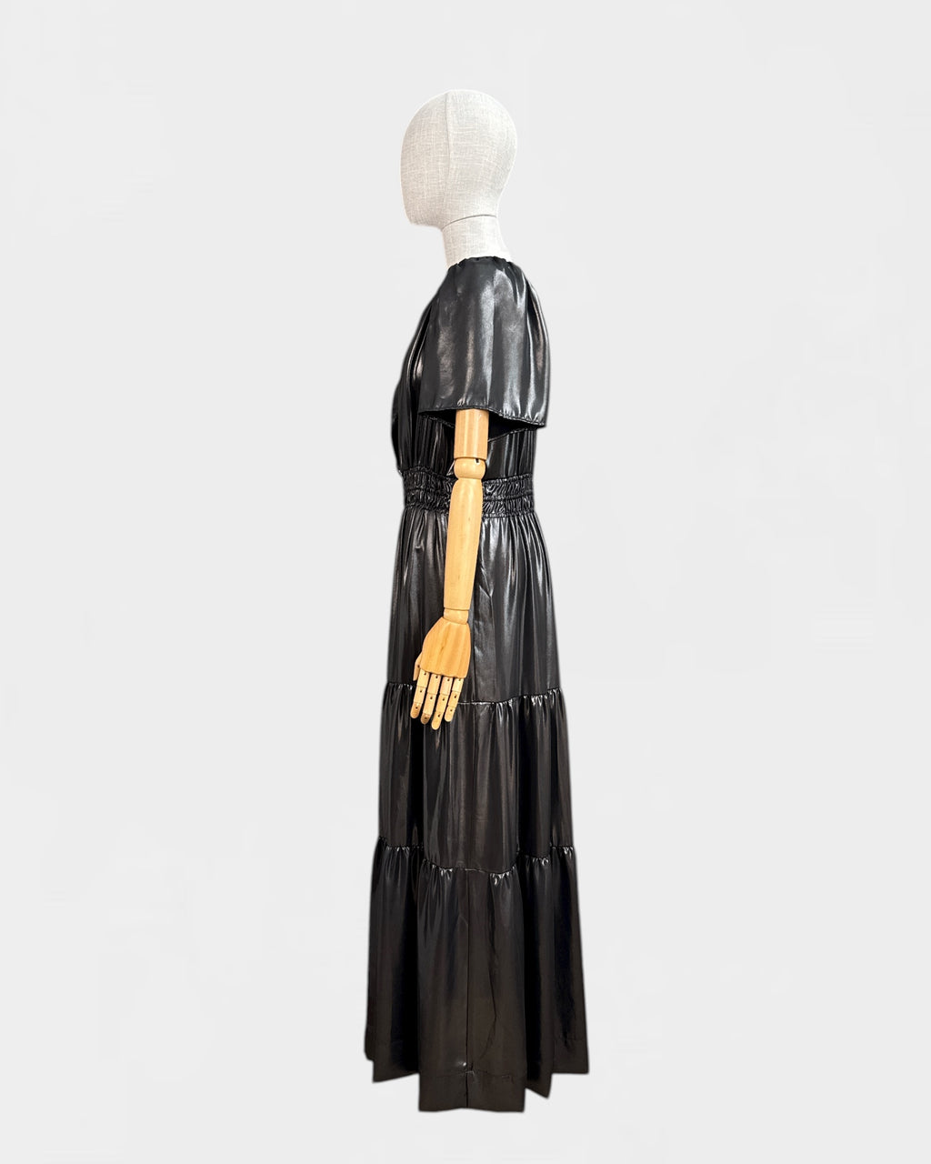 Anthracite lamé dress from Anthropologie, size M
