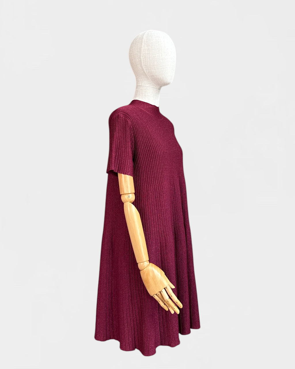 Sézane shiny knit dress, S