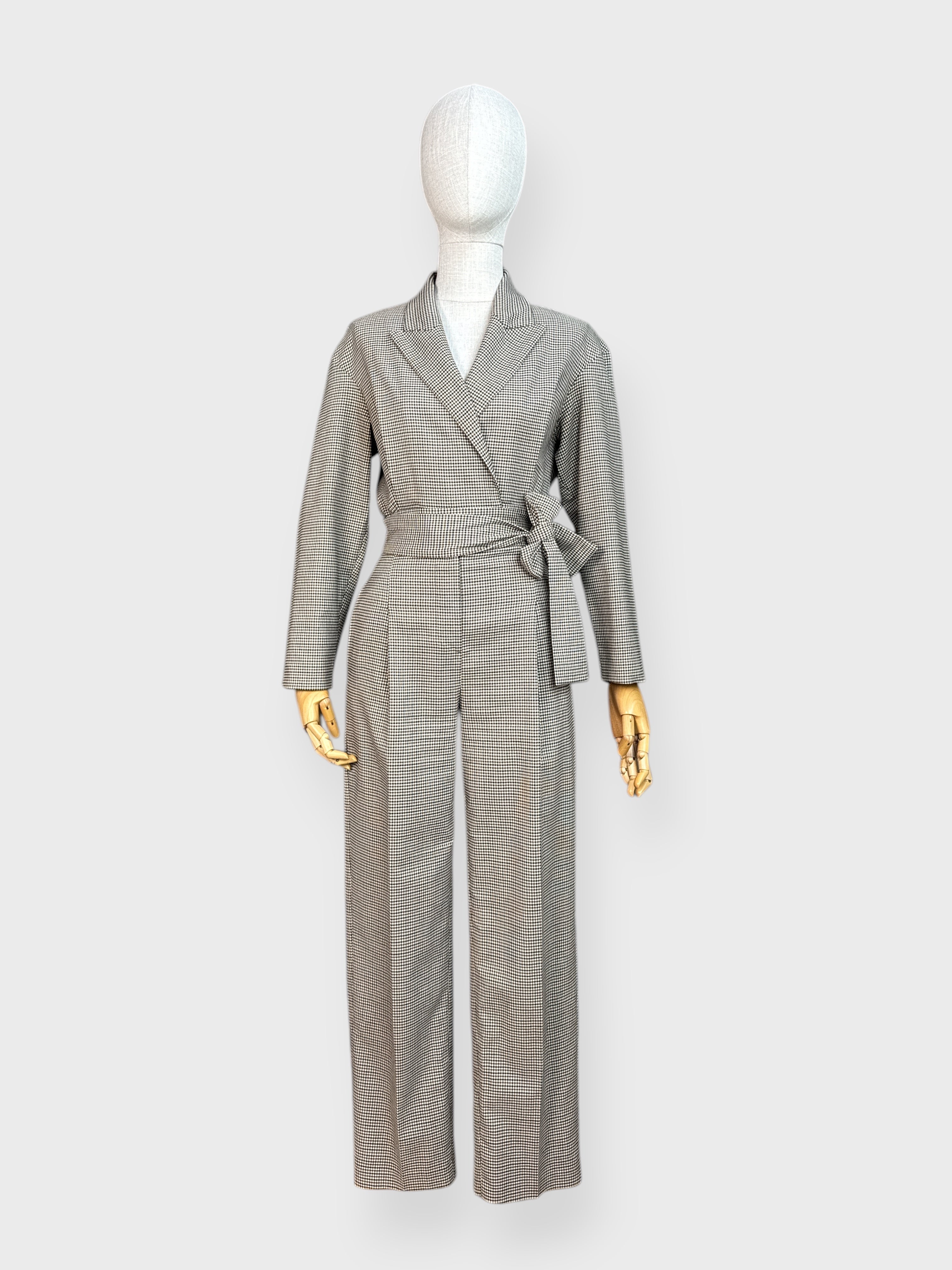 Maje Houndstooth Suit, Size 34