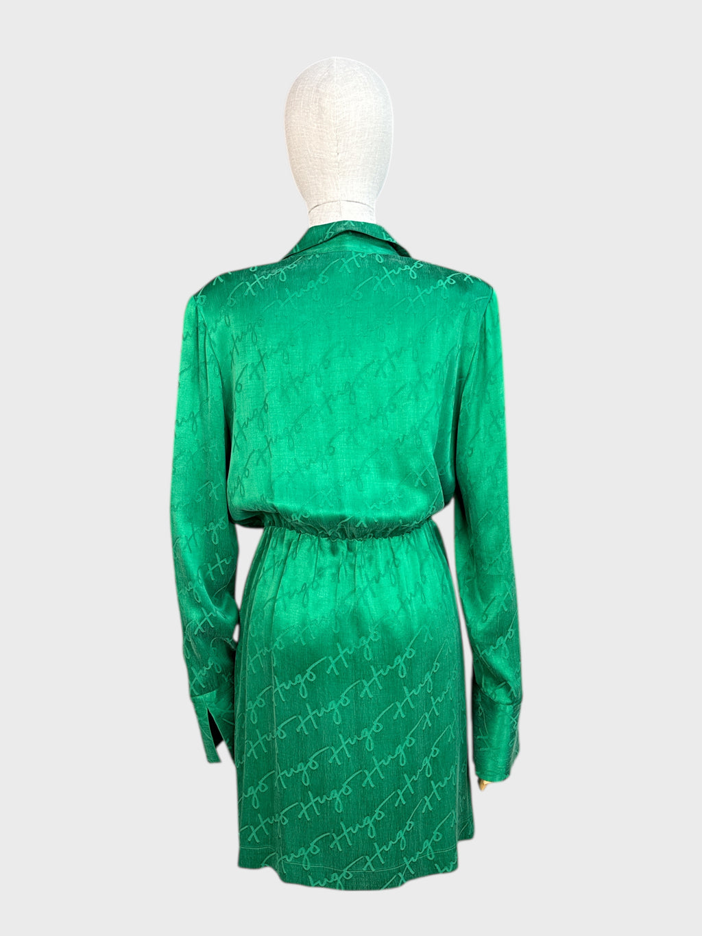 Hugo Boss green wrap dress, size 10