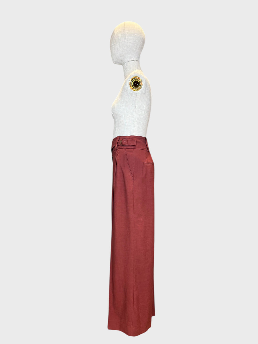 Aldo trousers, terracotta color, Sézane, size 38