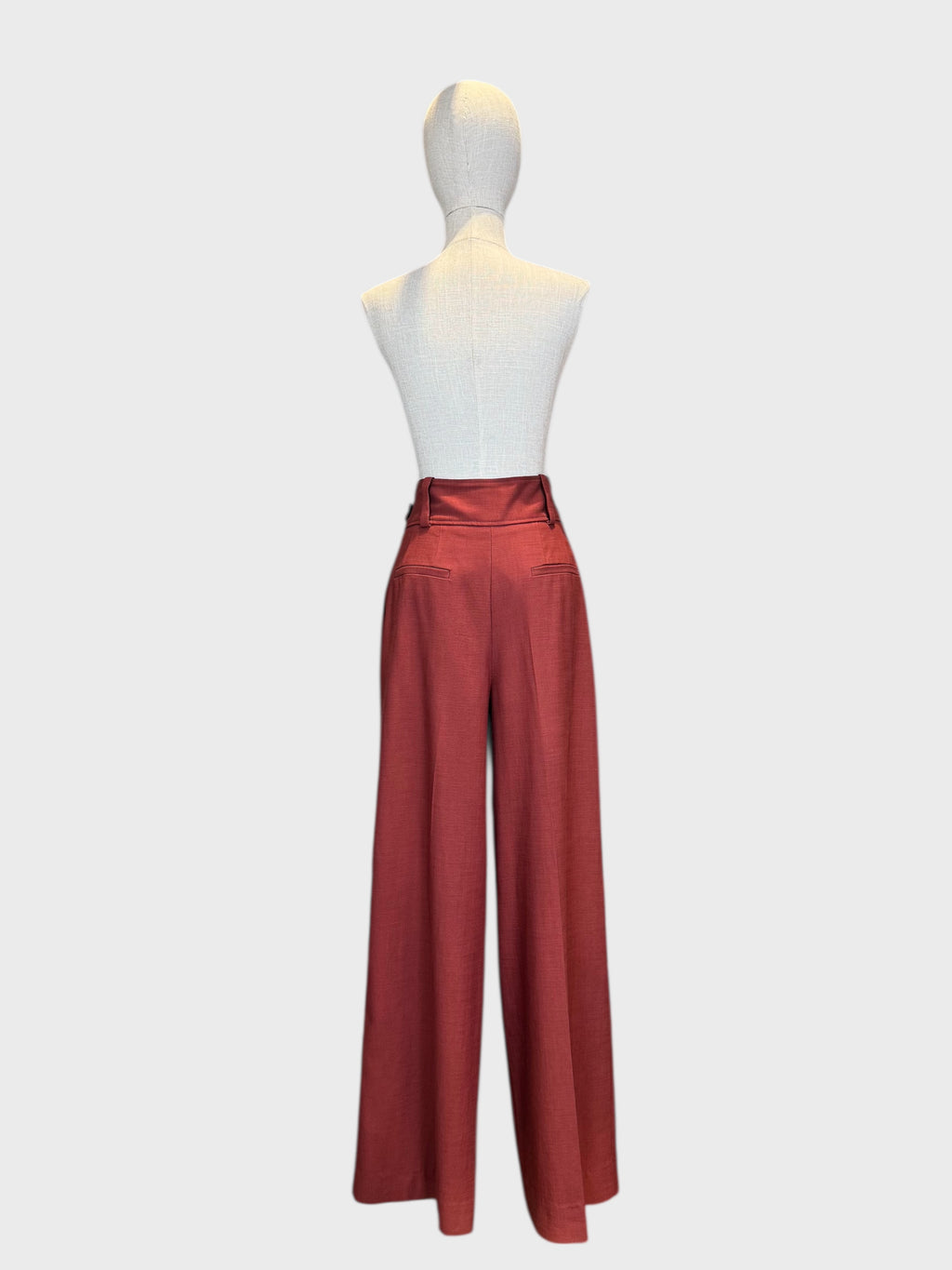 Aldo trousers, terracotta color, Sézane, size 38