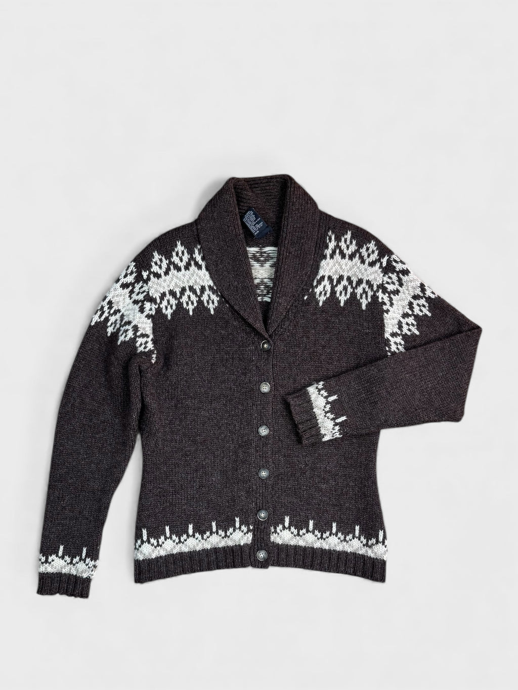 Vintage 90s Jacob cardigan in virgin wool, M