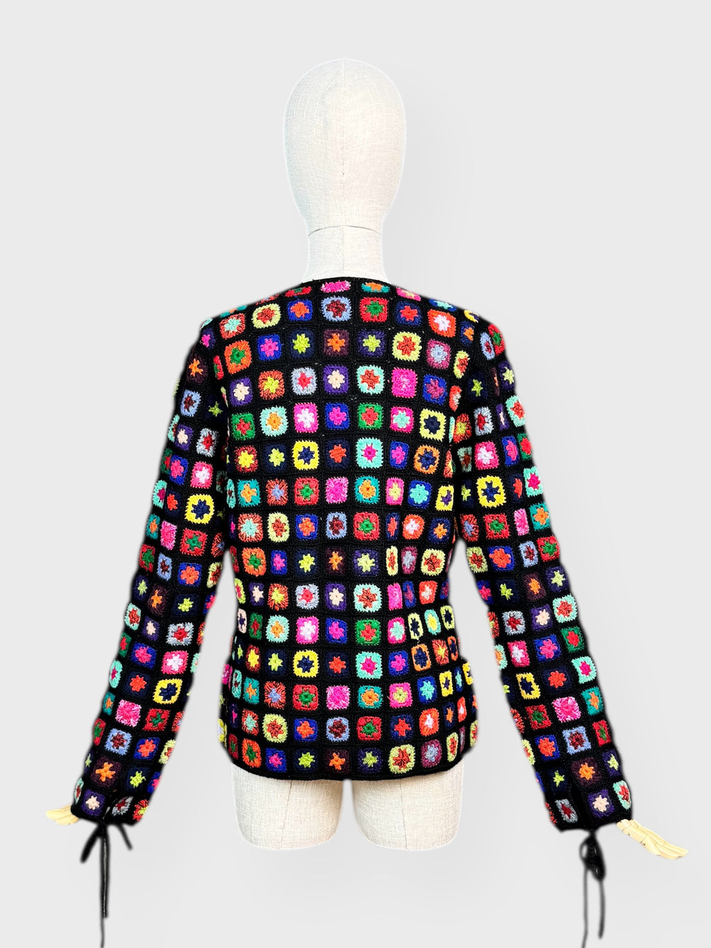 Kenzo Jeans multicoloured crochet cardigan, size S