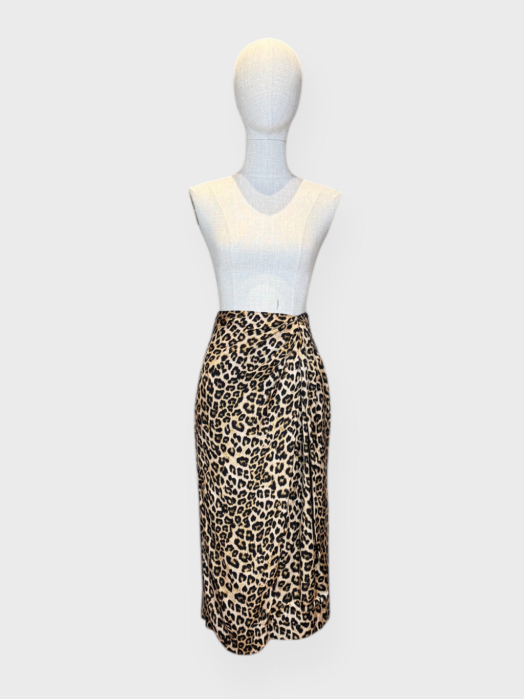 Twinset leopard print midi skirt, size 40