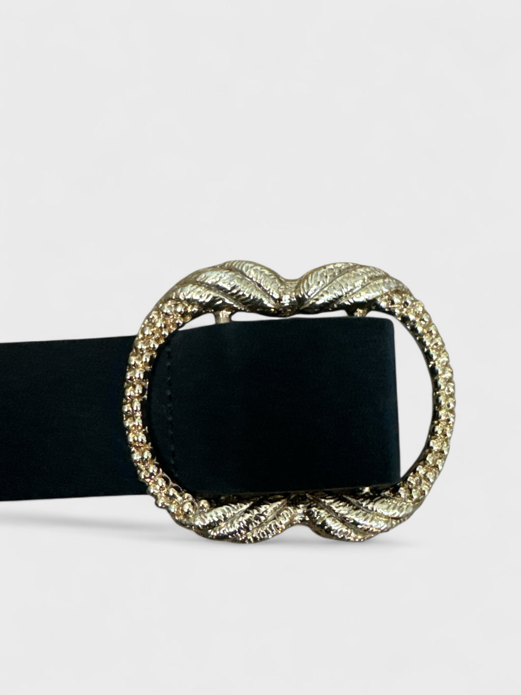 Black braided suede belt with buckle from Sézane