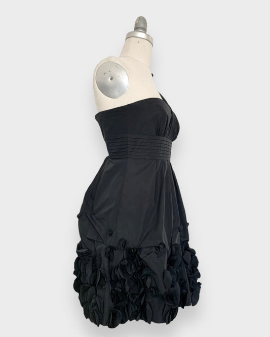 BCBG black floral dress